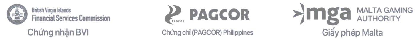 chứng chỉ PAGCOR & Curacao,